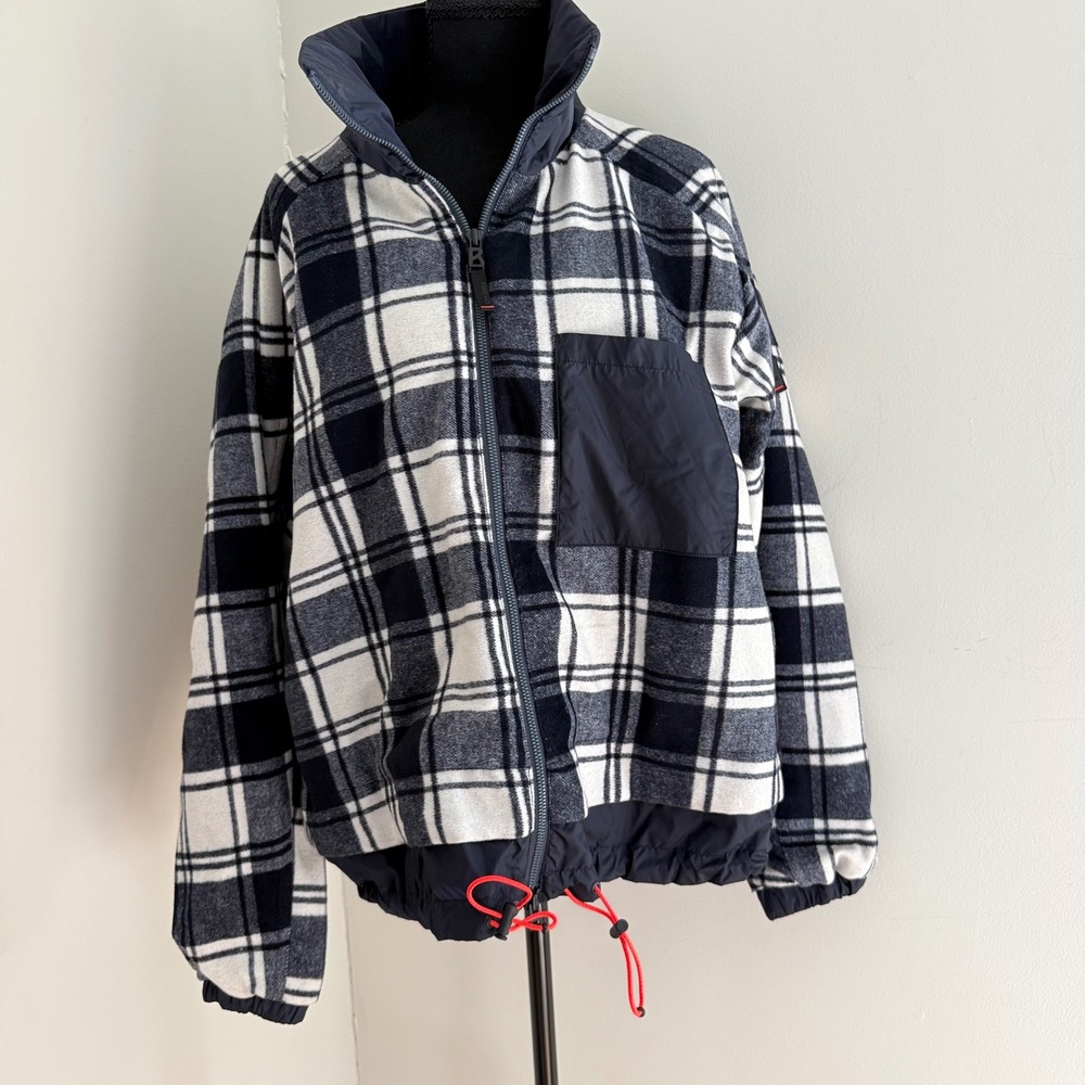 Bogner Fire+Ice Tica Wool Plaid Hybrid Jacket Women's 40 US 10 Après Ski